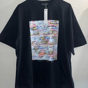 Purple Brand Black Short-Sleeve Graphic Tee